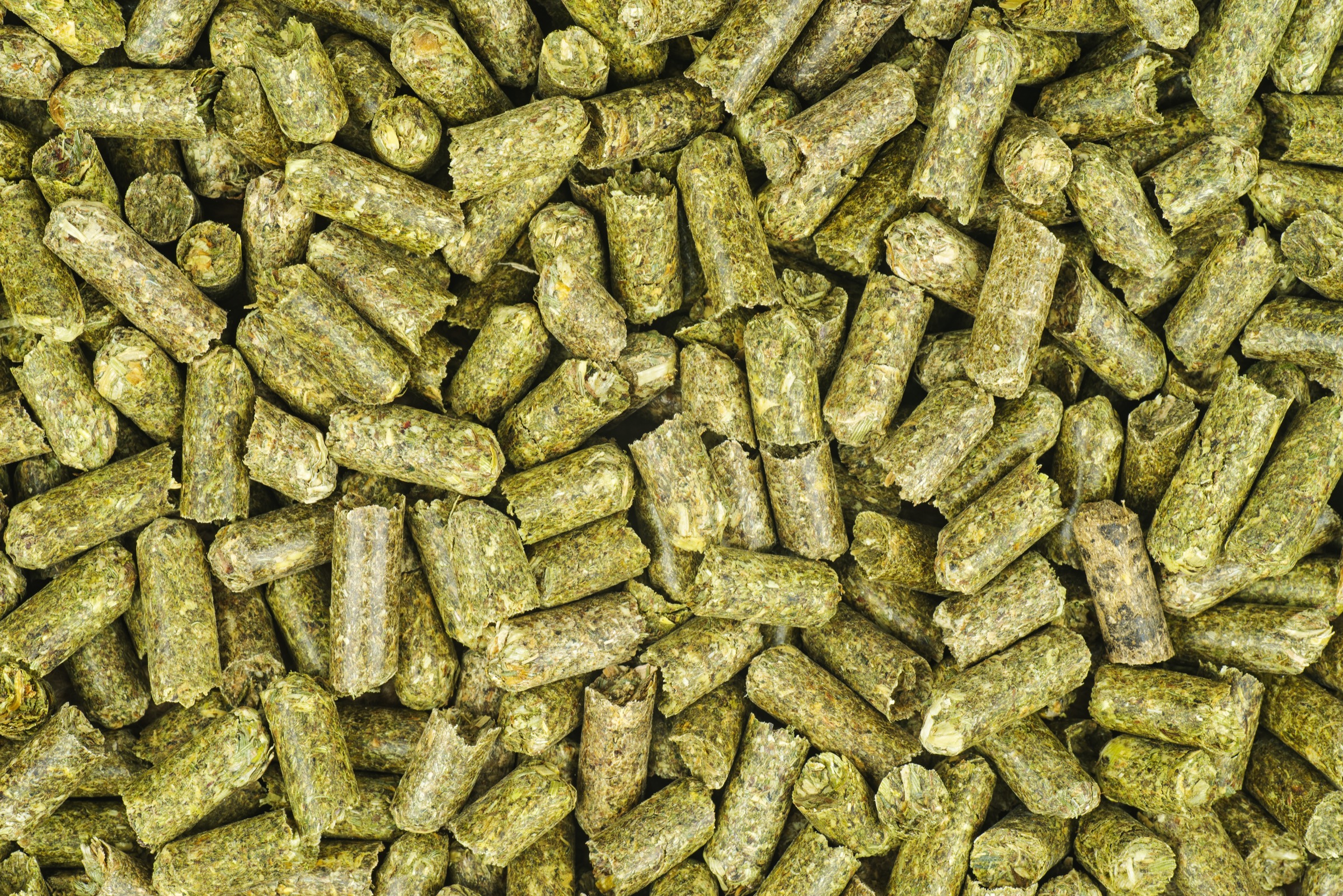 Luzerne-Stroh-Pellets als Tierfutter